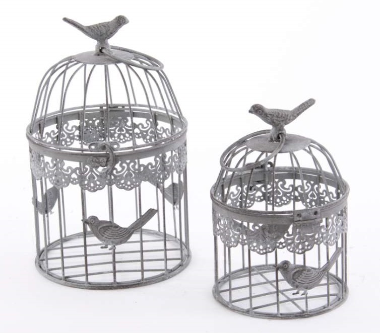 Jaulas Decoracion Comprar ~ Comprar Jaula decorativa r?stica, Gris Envejecido, 12×18 cm DH Jaulas Decoracion Comprar ~ Comprar Jaula decorativa r?stica, Gris Envejecido, 12×18 cm DH