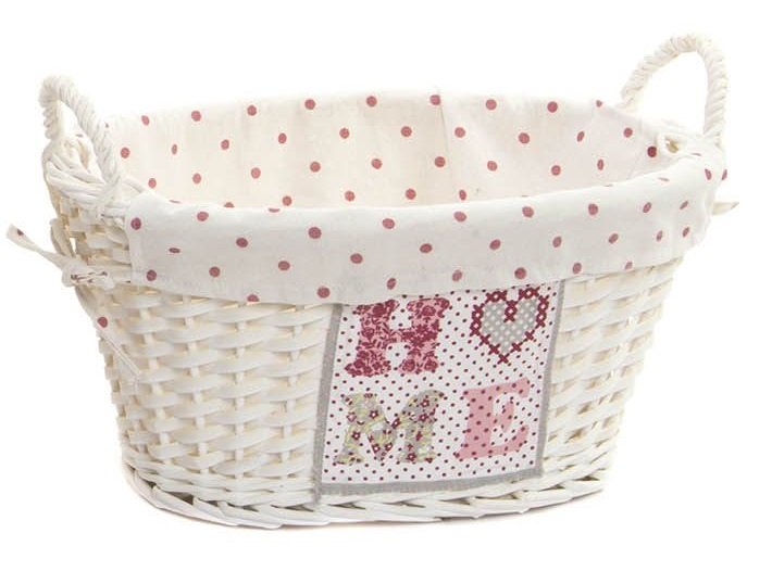Comprar Cesta para la Ropa, Cuévano, Blanco, 40x31x19-24 cm - DC-140273