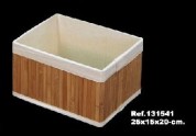 Canasto o caj�n de bamb� Forrada, natural