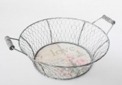 Cesta de metal provenzal