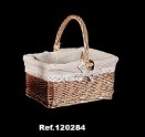 Wicker Basket, covered