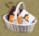 White Wicker basket