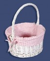 White Wicker basket