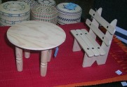 Banco de Madera en Miniatura