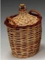 Covered wicker cylinder