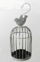 Jaula de decoraci�n con portavelas