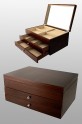 Joyero de madera completo
