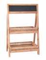Estantería de madera rústica