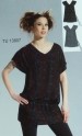 Vestido o t�nica estampada con mangas