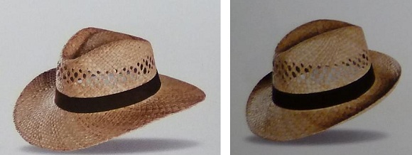 Sombrero o borsalino de paja