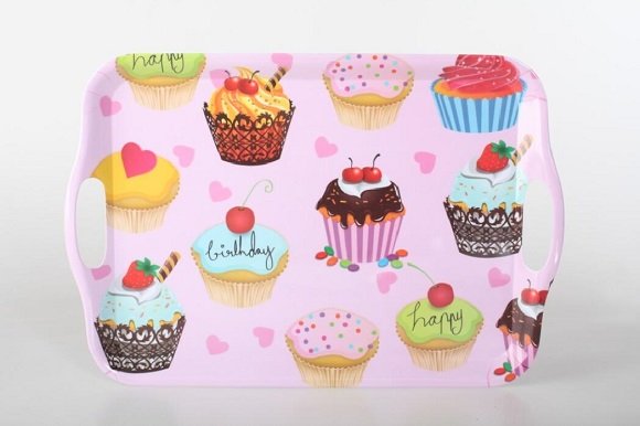 Bandeja decorativa cupcakes