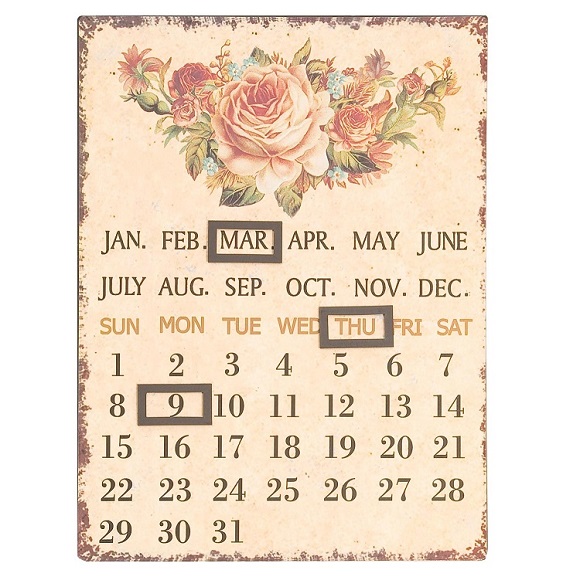 Calendario estilo provenzal