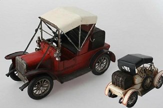 Coche en miniatura, decoración