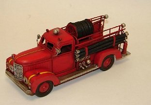 Camión de bomberos en miniatura, decoración