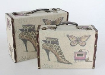 Conjunto de maletas decorativas \