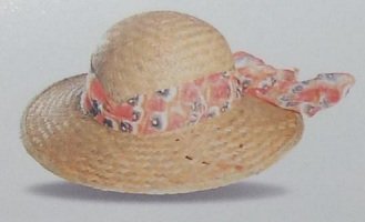 Sombrero o borsalino de paja