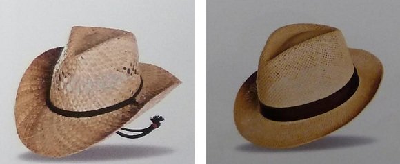 Sombrero o borsalino de paja