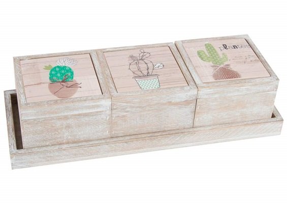 Caja de madera estilo nrdico