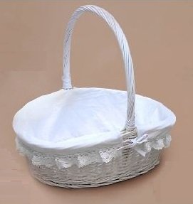Canastilla o cesta de mimbre