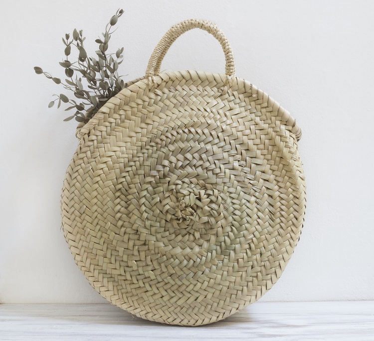 Capazos de Palma redondos