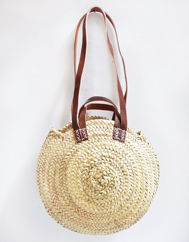 Capazos de Palma redondos