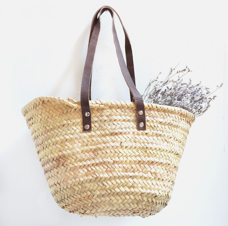 Comprar Capazo Palma 7V, bandolera, Asa larga cuero curtido, Básico, aprox.  42x25 cm - X-72240 en Birdikus, Tienda online