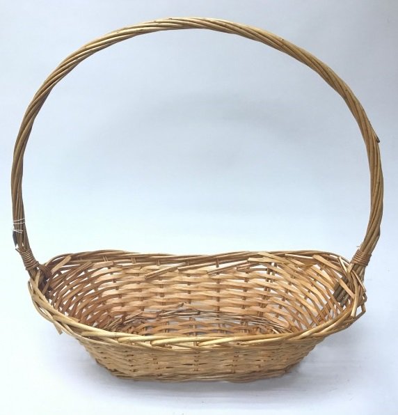 Cesta de mimbre para lotes