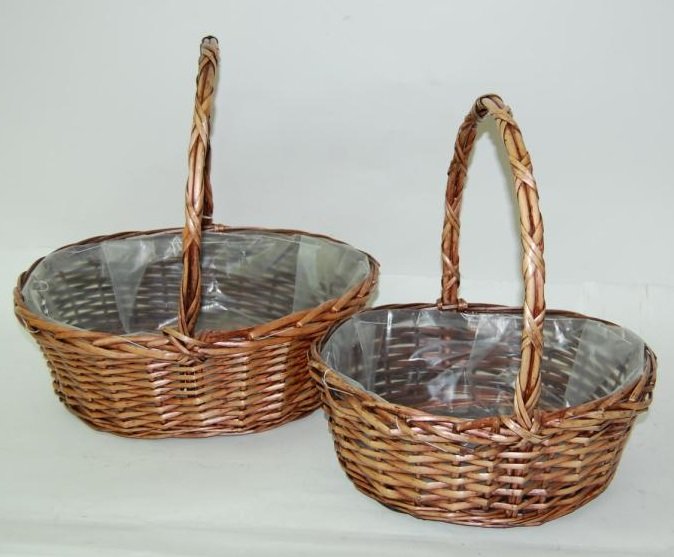 Cestas de mimbre para lotes de navidad