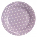 Platos de papel con topos, vintage