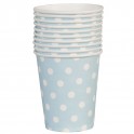 Vasos de papel con topos, vintage