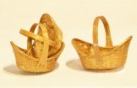 Wicker Basket Miniature for Baptism