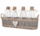 Country glass bottles